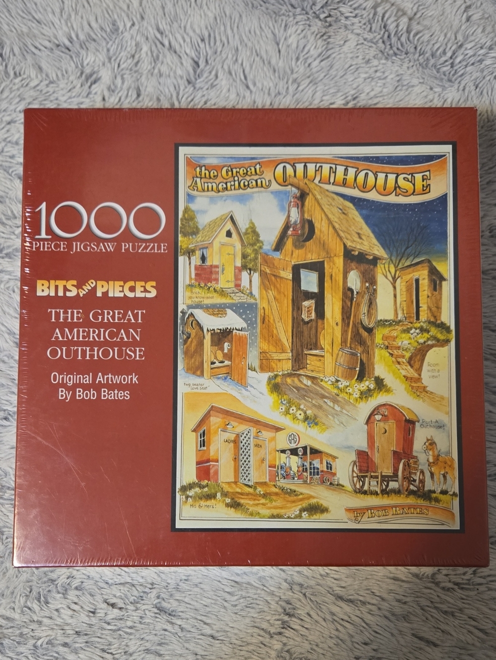 NEW Bits And Pieces - The Great American Outhouse 1000 Piece Puzzle By Bob Bates